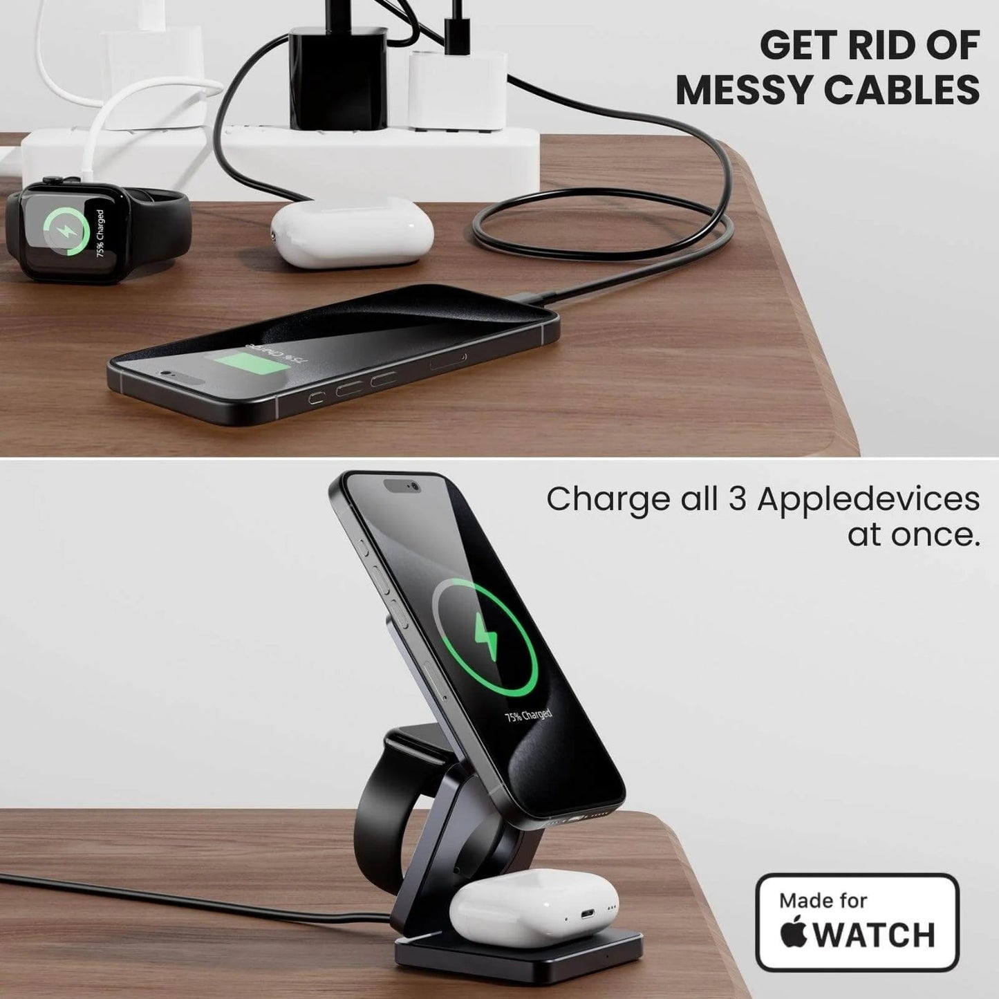 Portable 3 in 1 Wireless Charge