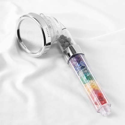 Natural Gemstone 7-Chakra Crystal Shower Head