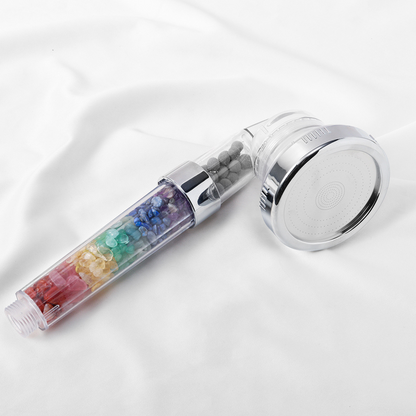 Natural Gemstone 7-Chakra Crystal Shower Head