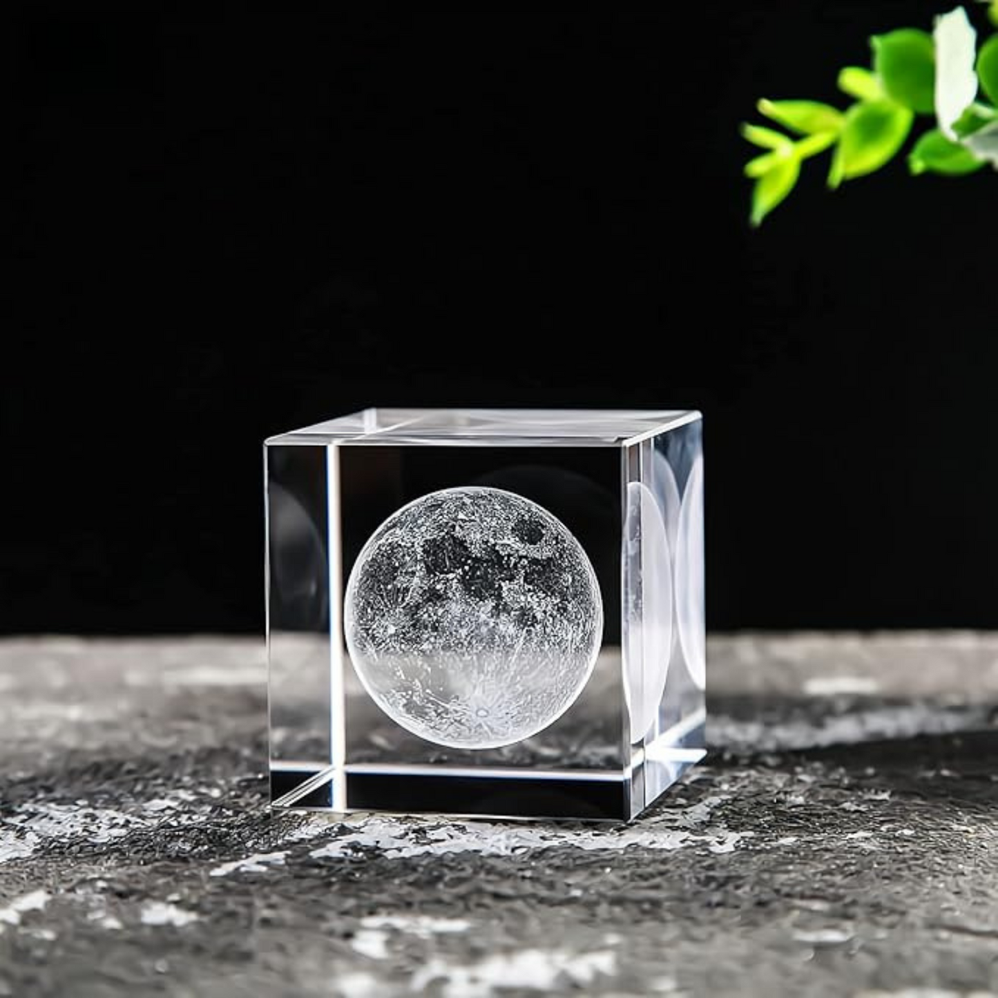 3D Moon Crystal Cube