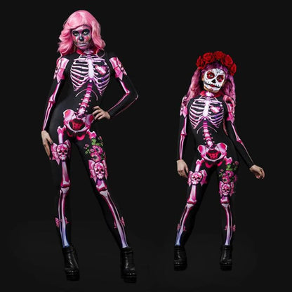 Glow in the Dark Rose Skeleton Costume