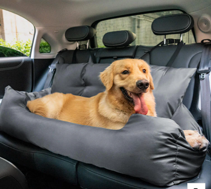 Travel Bolster Safety Medium Large Dog Car Back Seat Bed