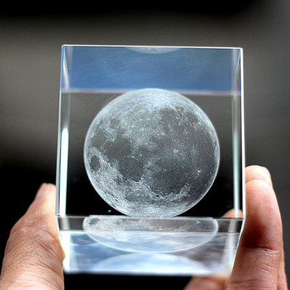 3D Moon Crystal Cube