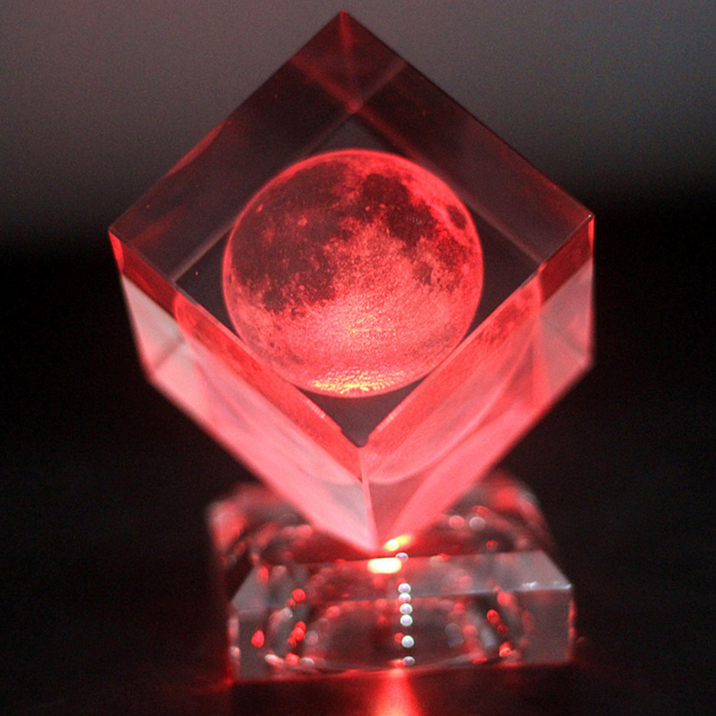 3D Moon Crystal Cube