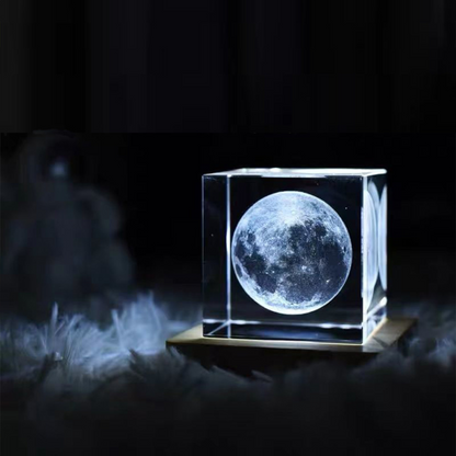 3D Moon Crystal Cube