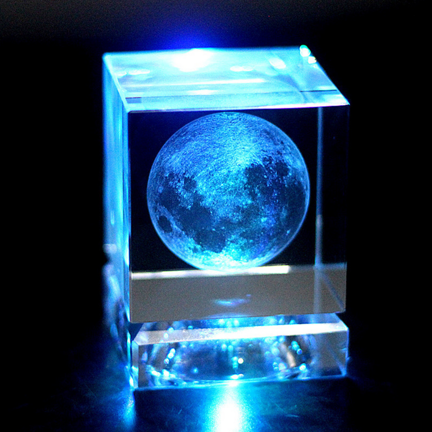 3D Moon Crystal Cube