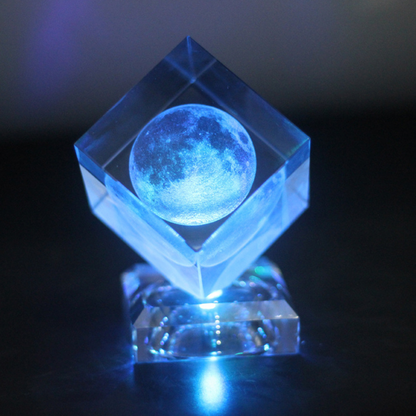 3D Moon Crystal Cube