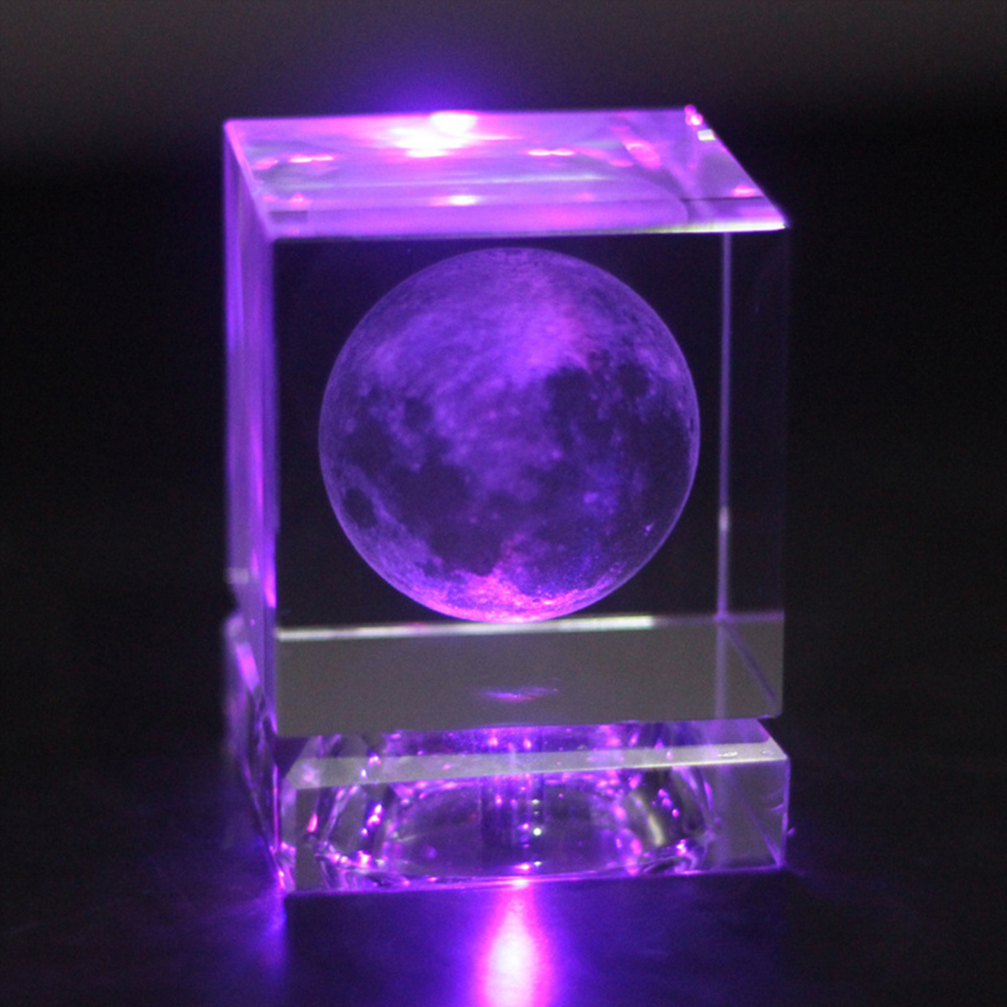 3D Moon Crystal Cube