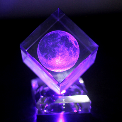 3D Moon Crystal Cube