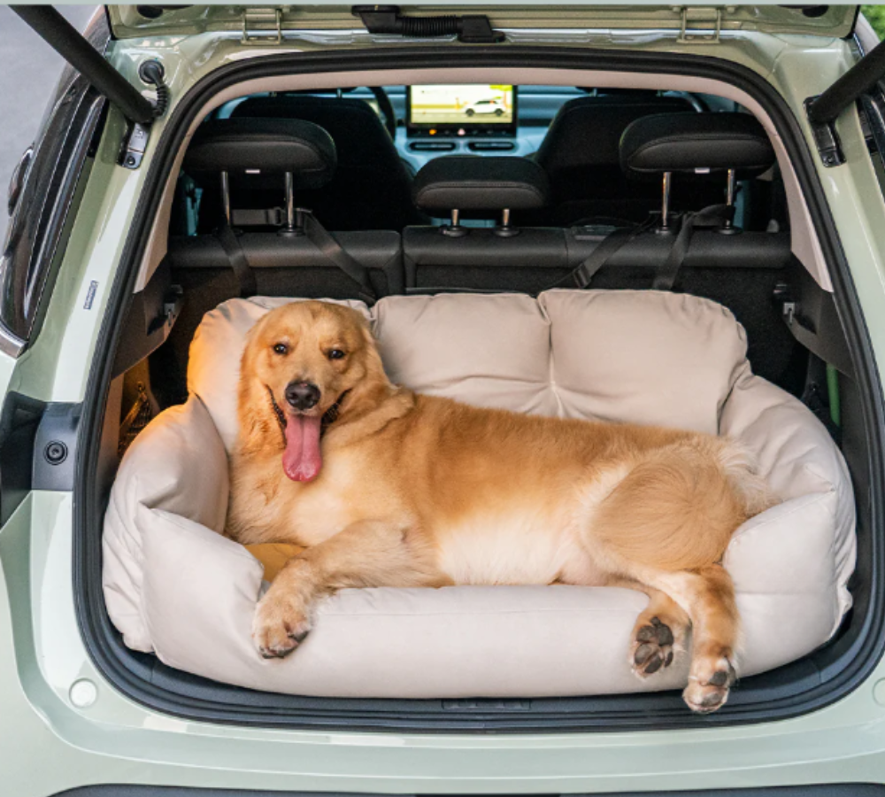 Travel Bolster Safety Medium Large Dog Car Back Seat Bed