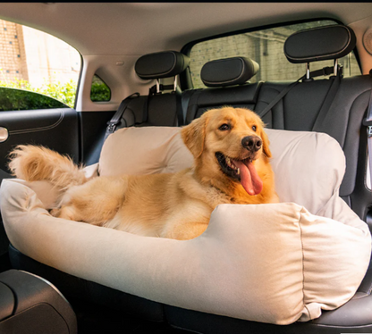 Travel Bolster Safety Medium Large Dog Car Back Seat Bed