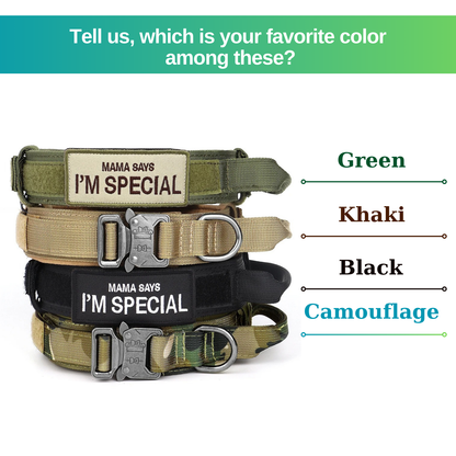 ,,I'm Special'' Tactical Dog Adjustable Collar