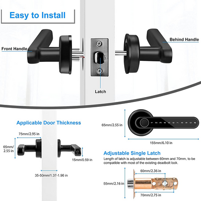 Digital Electronic Fingerprint Handle