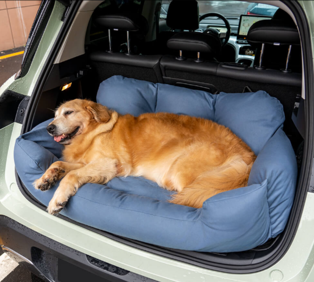 Travel Bolster Safety Medium Large Dog Car Back Seat Bed