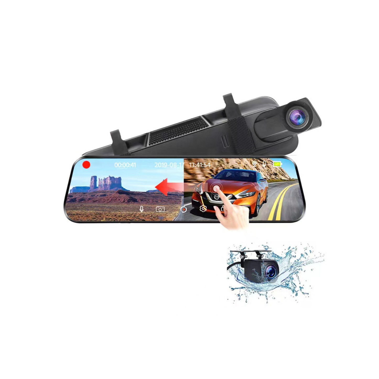 Mirror Dash Camera Rearview