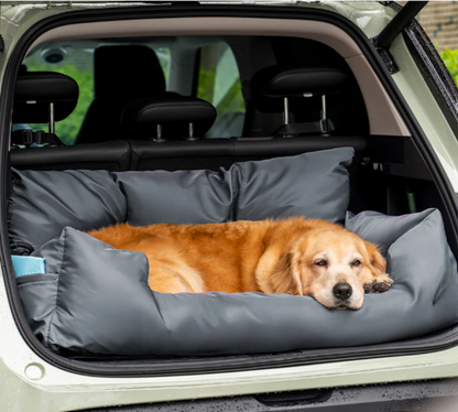 Travel Bolster Safety Medium Large Dog Car Back Seat Bed