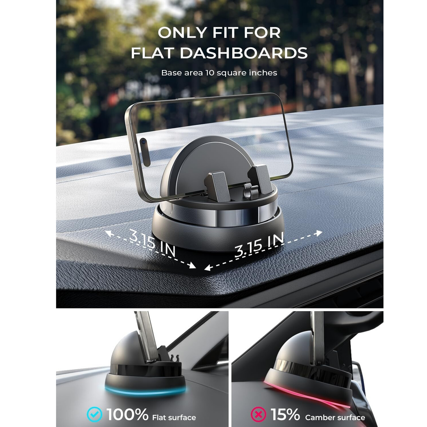 Rotatable Dashboard Car Phone Holder