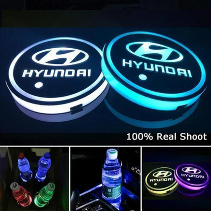 Led Car Logo Cup Light