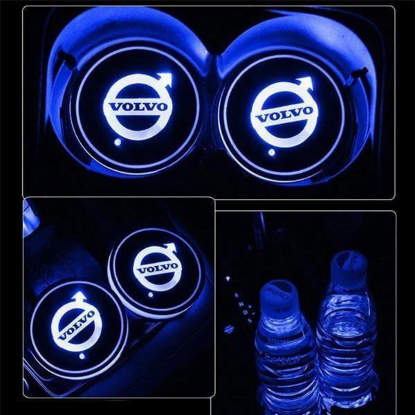 Led Car Logo Cup Light