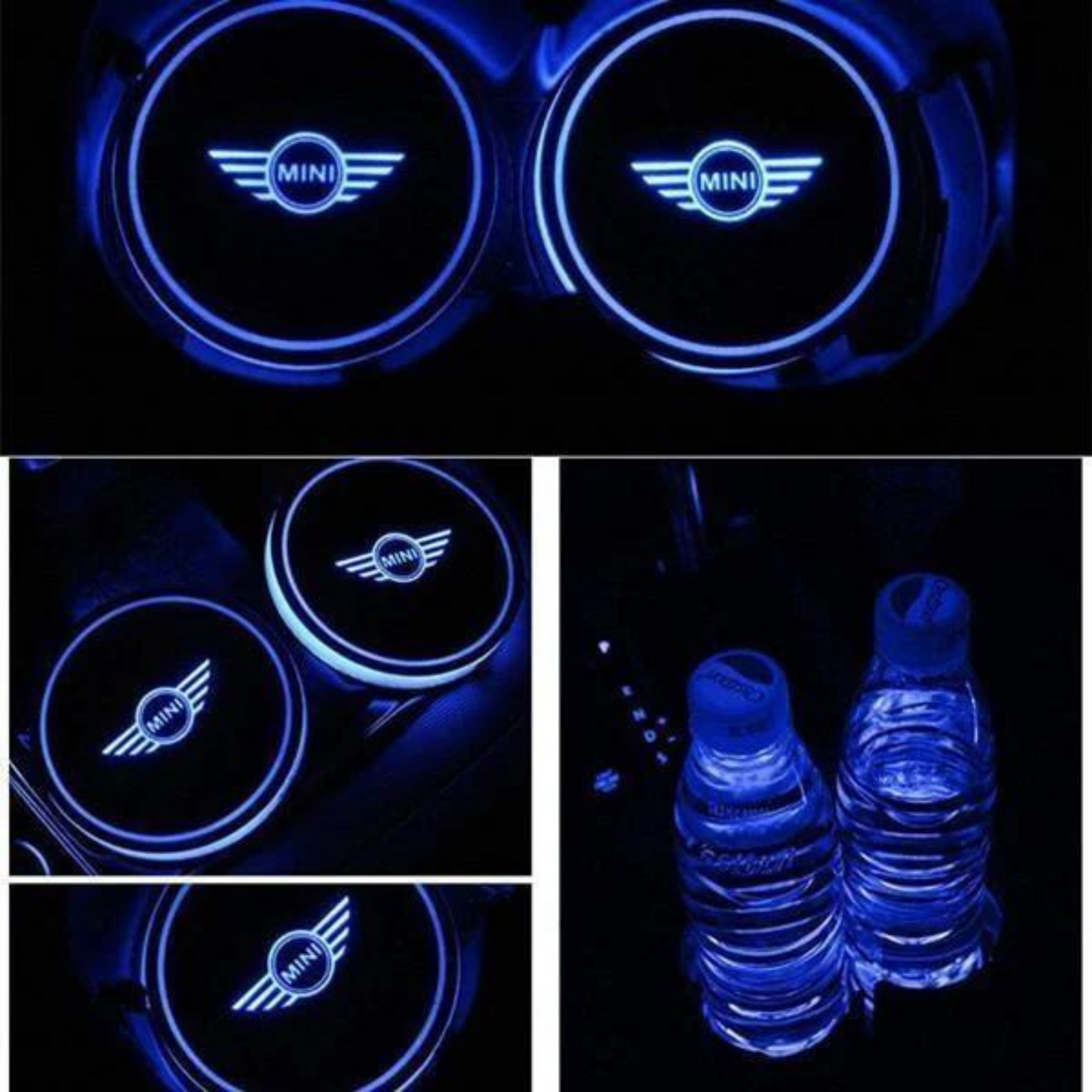 Led Car Logo Cup Light