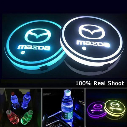 Led Car Logo Cup Light