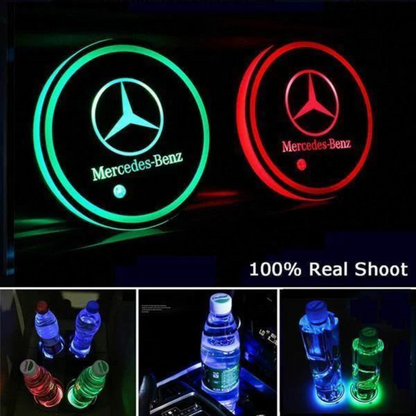 Led Car Logo Cup Light