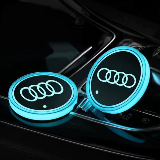 Led Car Logo Cup Light