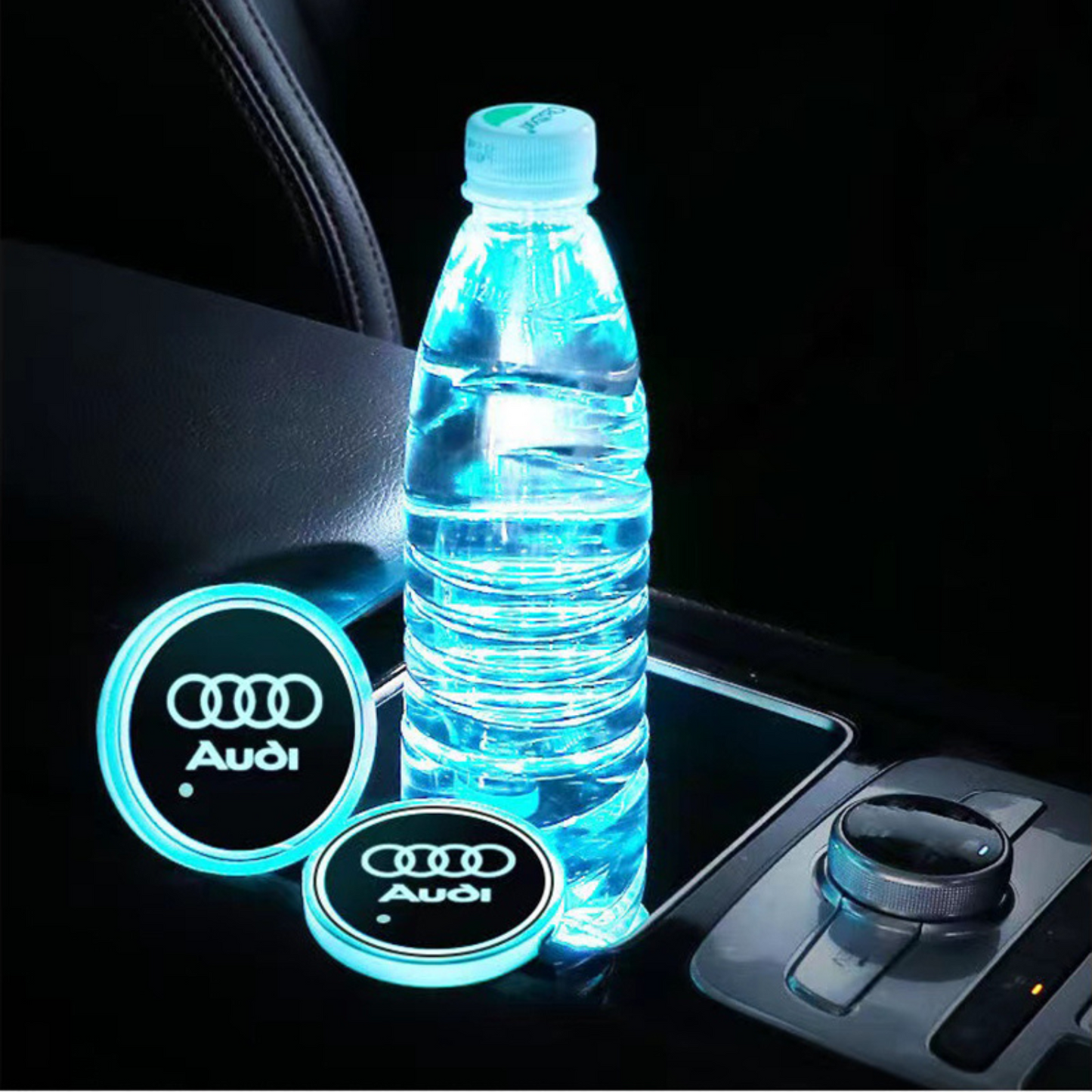 Led Car Logo Cup Light