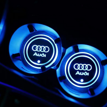 Led Car Logo Cup Light