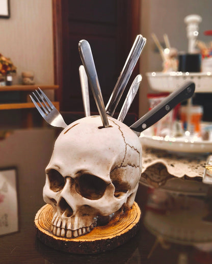 DarkSlice - Gothic Skull Knife Stand