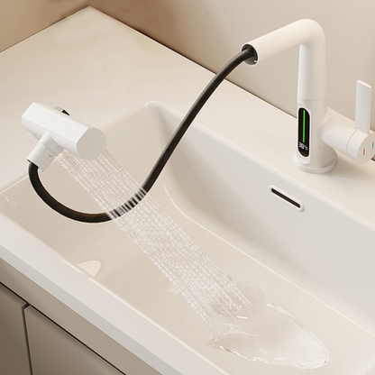 Waterfall Temperature Display Faucet