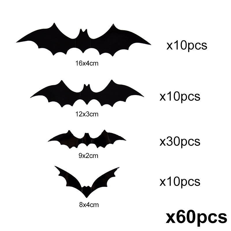 🦇 Spooky 3D Bat Wall Stickers