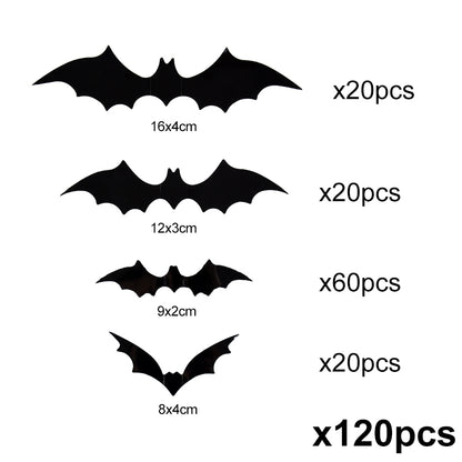 🦇 Spooky 3D Bat Wall Stickers