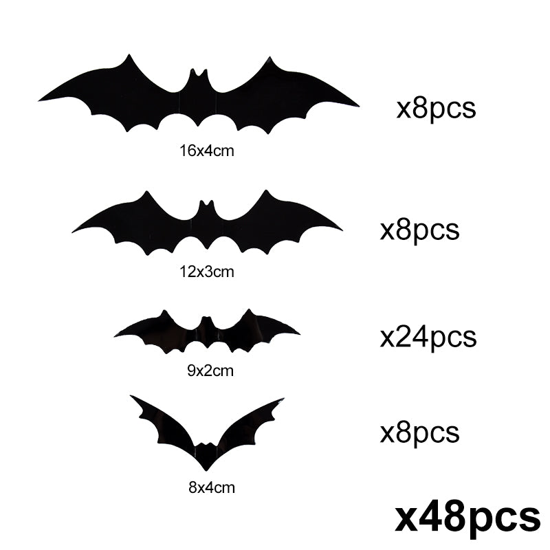 🦇 Spooky 3D Bat Wall Stickers