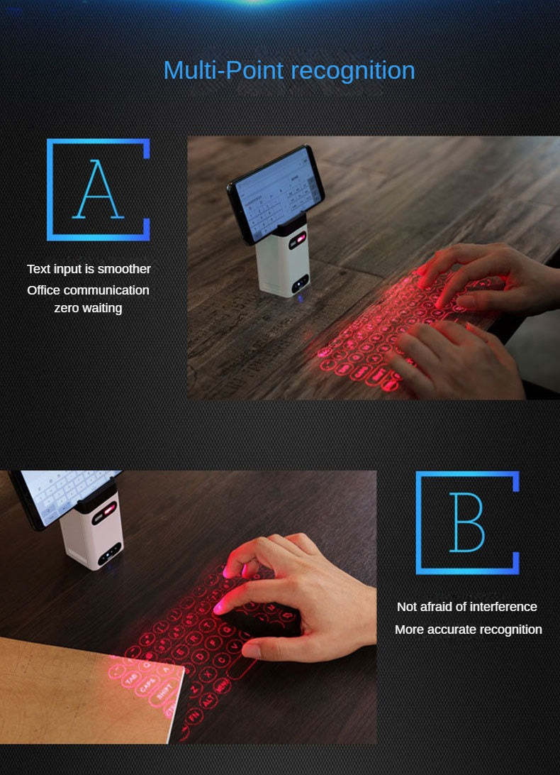 Bluetooth Wireless Laser Keyboard