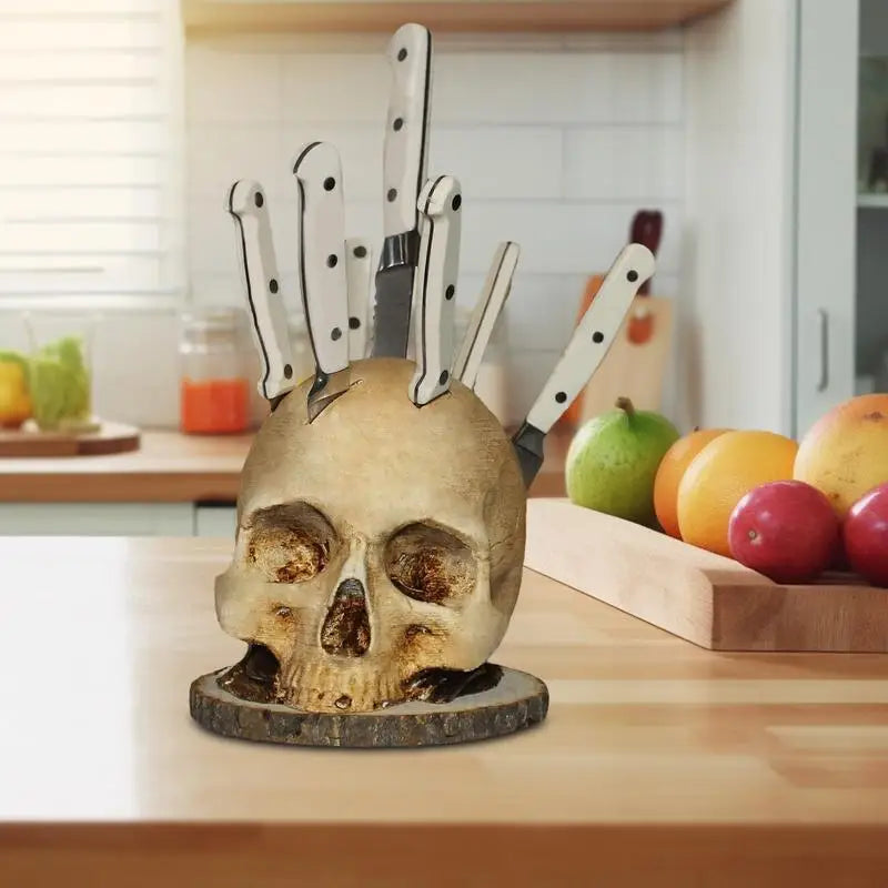 DarkSlice - Gothic Skull Knife Stand