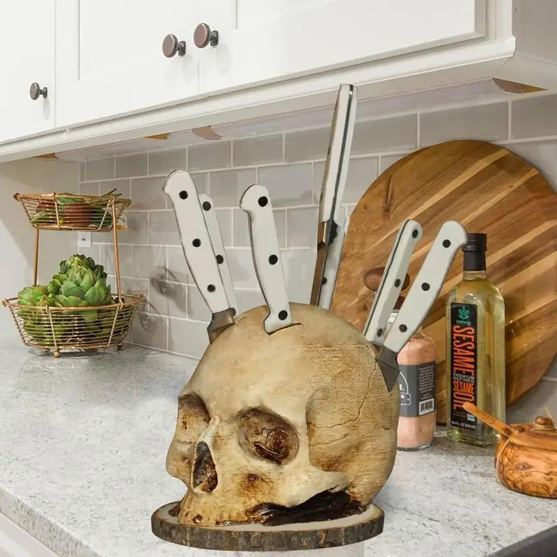 DarkSlice - Gothic Skull Knife Stand